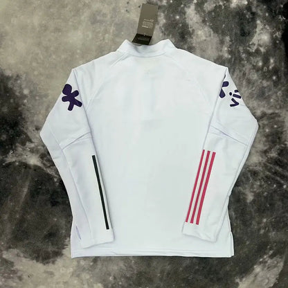 Pull Zippé Blanc Brésil – Édition Drip Seleção