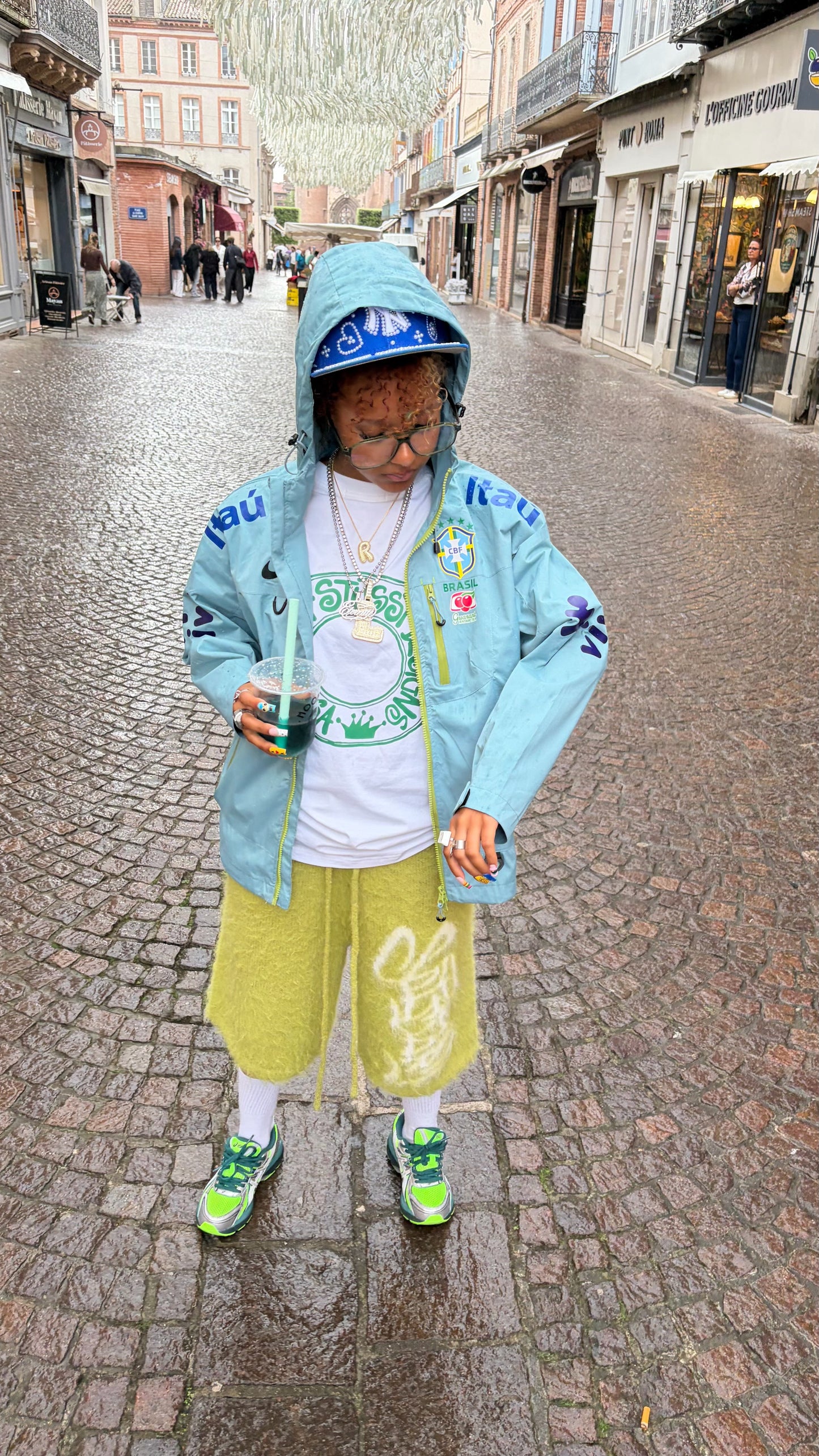 Veste Imperméable du Brésil - Bleu