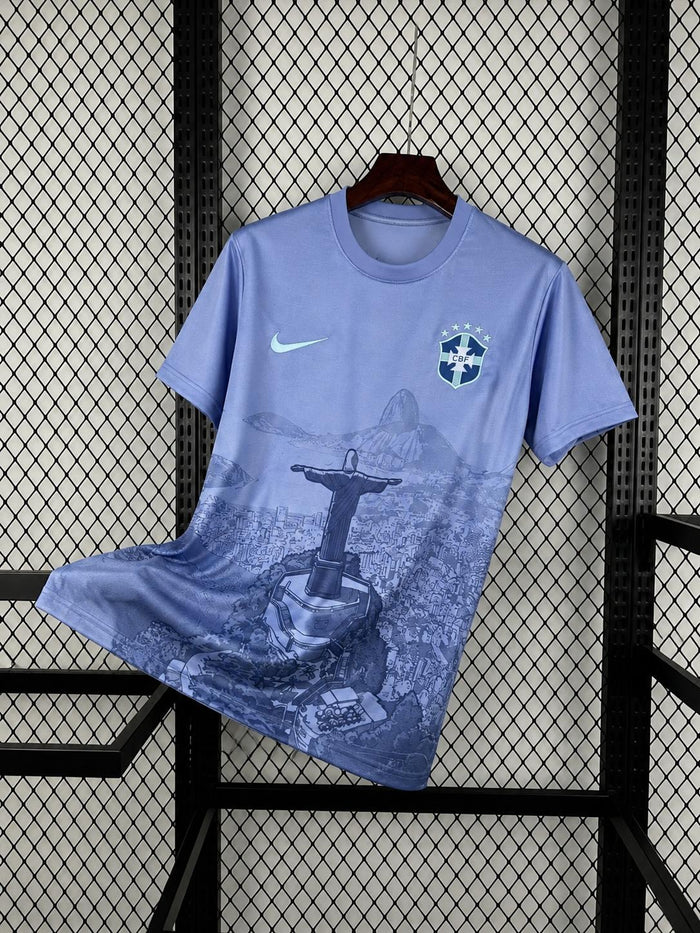 Maillot Seleção – Édition Cristo Redentor Bleu | Été 2026 - XS / Bleu / Unisexe