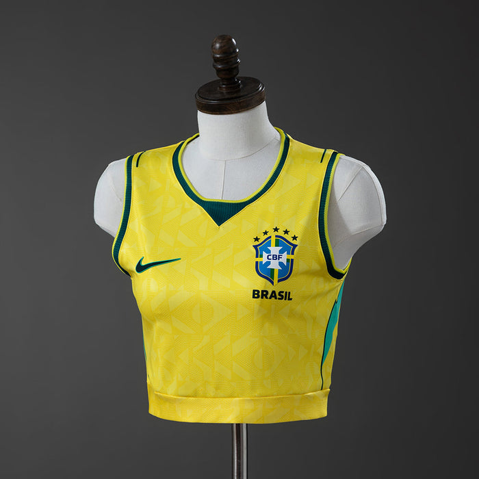 Débardeur Seleção Femme — Édition Domicile - S / Jaune / Féminin