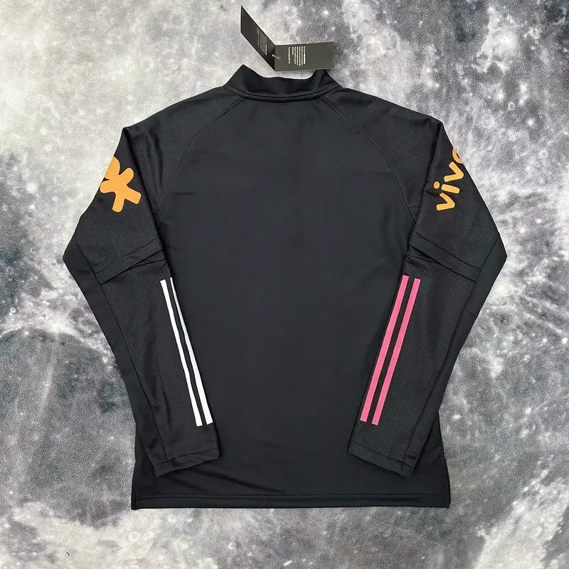 Pull Zippé Noire Brésil – Édition Drip Seleção