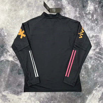 Pull Zippé Noire Brésil – Édition Drip Seleção